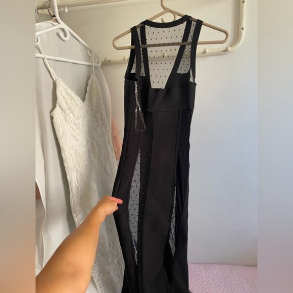 House of CB London Long Mesh See Through Bandage Dress - Picture 5 of 6